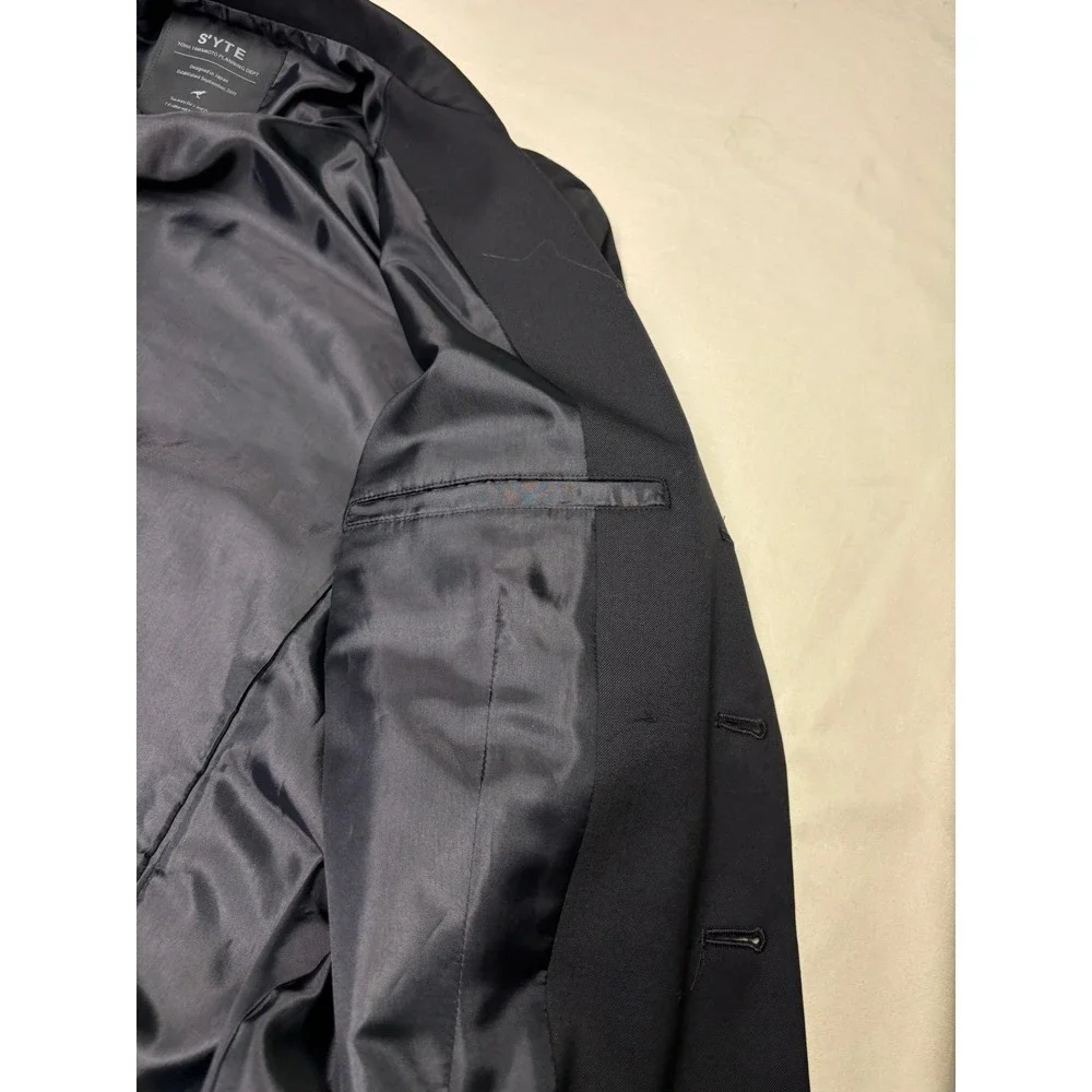 S'YTE Yohji Yamamoto Mens 4-Button Wool‎ Blend Blazer Black Size 3 Made Japan